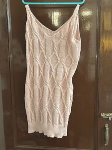 Knitted Sleeveless Mini Dress