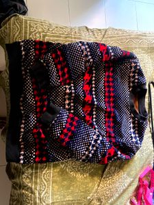 Houndstooth Pattern Sweatshirt