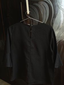 Elegant Black Peplum Top