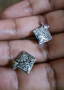 Silver Look Alike Kite Earrings