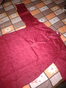 Burgundy Kurta