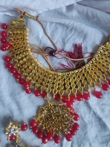 KUNDAN CHOKER SET HEAVY FULL NECK COVER