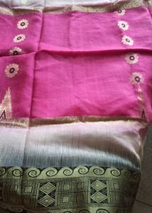 Bengal Handloom Tussar Saree Without blouse Piece