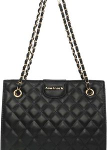 Fastrack Quilted Black Handbag