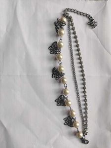Butterfly &amp; Pearl Bracelet