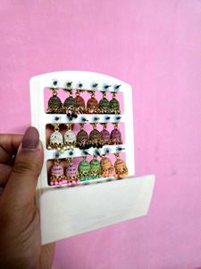 Beautiful Jhumkas/Earrings Set of 12