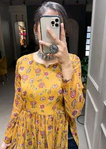 Floral Print Kurta