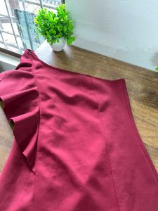 Red One Shoulder Dress