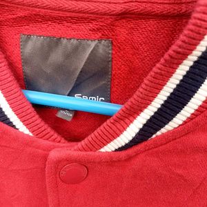 🟥Red Varsity Jacket Semir