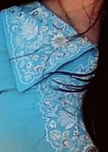 Sky Blue Embroidery Designer Dress