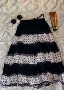 Black And White Skirt