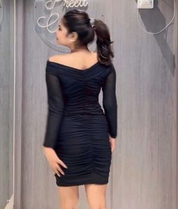 Black Bodycon Mini Dress