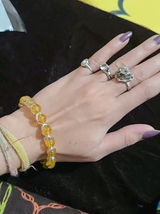 Natural Citrine Stone Bracelet New