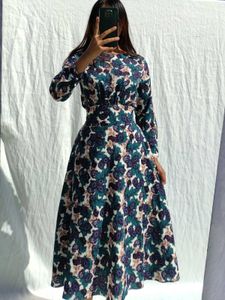 Floral Maxi Fit And Flare Aline Dress