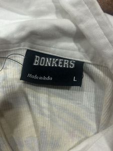 bonkers corner zip up tank top