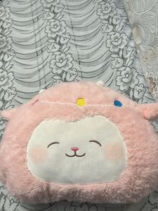 Cute Pink Plush Pillow