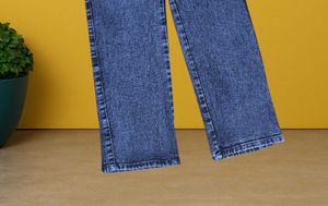 N@27 Size-28 Blue Denim Cargo Pants