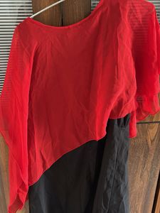 Red &amp; Black Party Dress