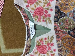 Patterned Fish Cut  Kurti With Embroidery Neck