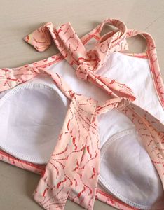 Bralette Top, Goes Well With Skirts And Demins , Can Be Tied From Neck And Back