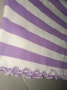 Striped Purple &amp; White Top