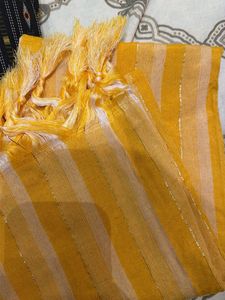 Striped Kurta with Dupatta Set