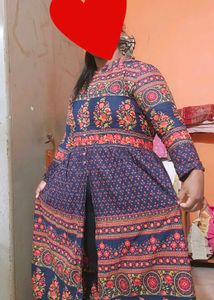 Floral Print Ethnic Maxi Dress