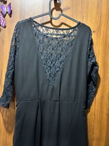 Elegant Black Lace Maxi Dress