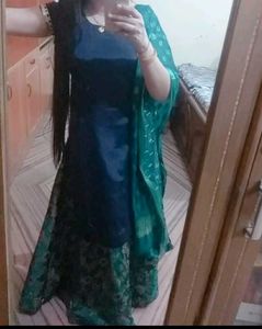 Suit With Heavy Lehenga