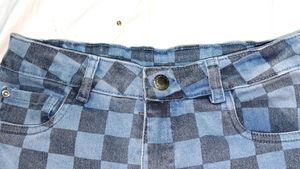 💙Checkered Wide Leg Jeans💙