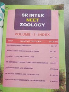 12 Th ZOOLOGY NEET Volumes 1&amp;2