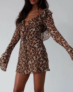 Leopard Print Mini Dress