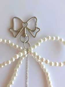 Pearl Bow Keychain