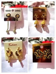 4 Traditional Earrings Set