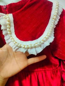 Red Velvet Party Dress