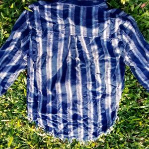 Striped Button-Down Shirt