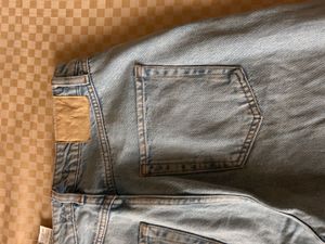Zara High Rise Light Blue Mom Fit Jeans