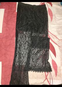 Korean Net Plazo With Attached Shorts Inside
