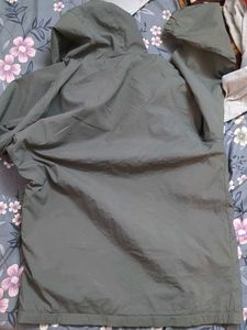 Grey Hooded Jacket Windcheater