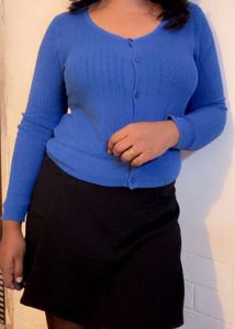 Blue Knit Cardigan (item 3)