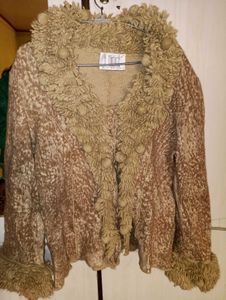 Unique Fuzzy Trim Jacket