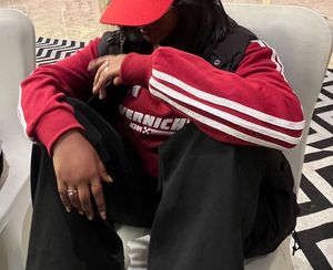 Stylish Red &amp; White Pullover