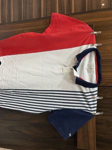 Stylish Striped Polo T-Shirt