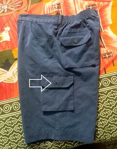 Blue Cargo Shorts