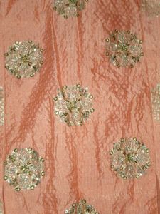 Ethnic dress with net dupatta