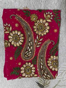Rani Pink Suit With Dupatta And Legging