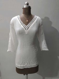 short kurti lace trimmed🎀