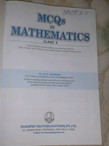 RD Sharma Maths Class 10 All Mcqs