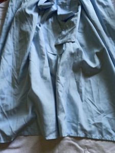 Cute Blue Tie-Waist Top