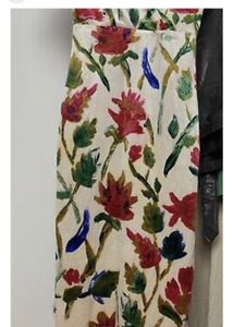 Zara velvet floral bodycon dress